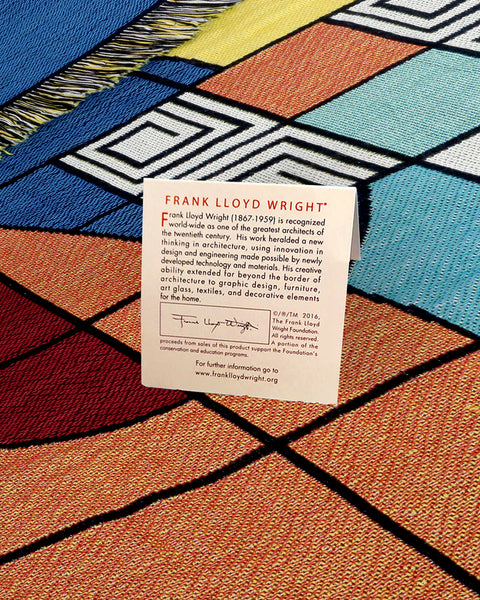 Frank Lloyd Wright Hoffman Carpet Tapestry Throw | Maclin Studio