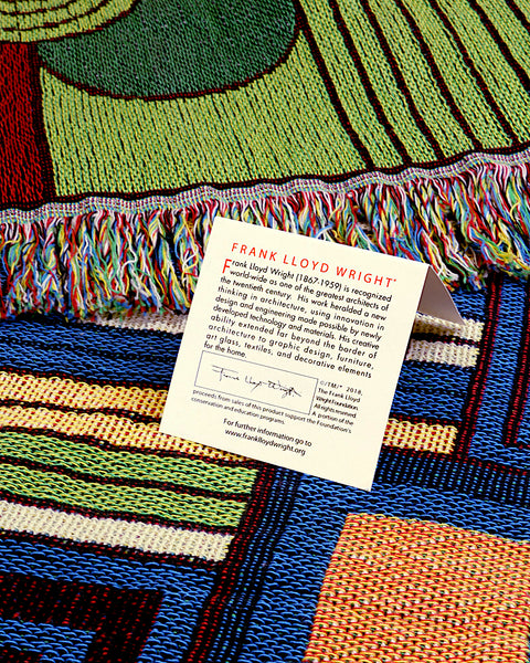 Frank Lloyd Wright Saguaro Tapestry Throw | Maclin Studio