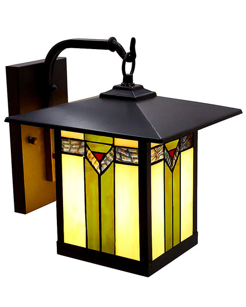 Craftsman Wine Cellar with Wall Sconce