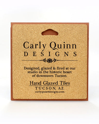 Carly Quinn Columbines Ceramic Tile