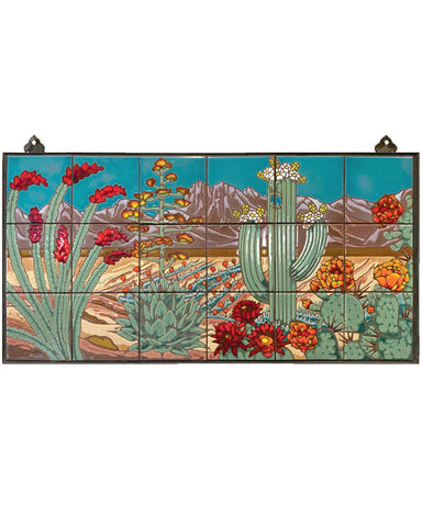 Carly Quinn Desert Scene Tile Mural 18” x 36”