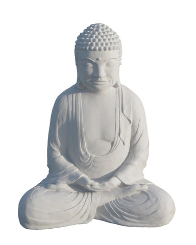 Meditating Buddha in Cast Stone