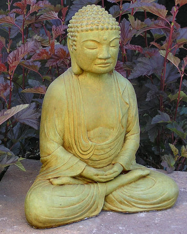 Meditating Buddha in Cast Stone