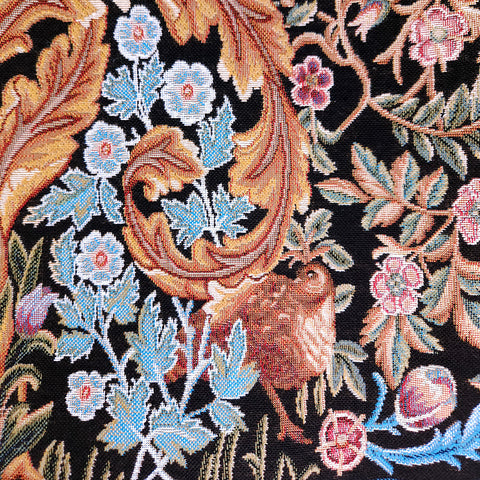 William Morris Owl and Pigeon Tapestry Detail-2