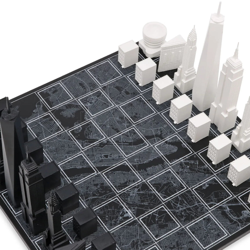 未使用箱保管★MoMA美術館購入★NYC Skyline Chess Set