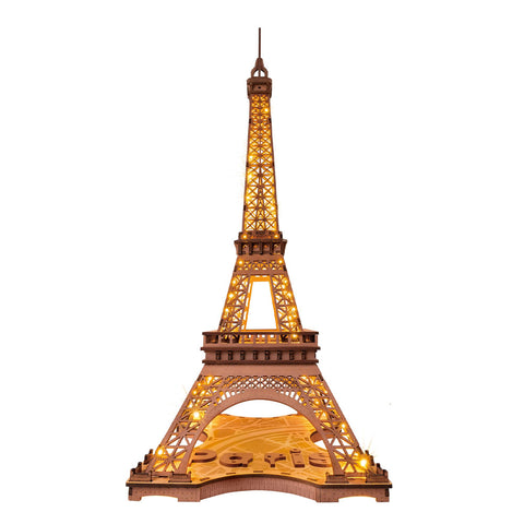 DIY Night of the Eiffel Tower 3D Puzzle