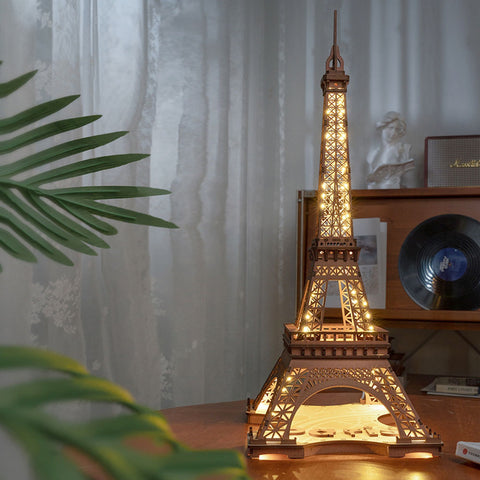 DIY Night of the Eiffel Tower 3D Puzzle