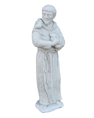 Saint Francis Cast Stone Garden Statue