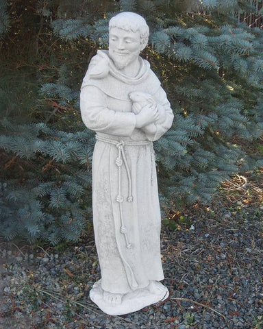 Saint Francis Cast Stone Garden Statue