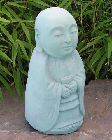 Standing Jizo in Cast Stone