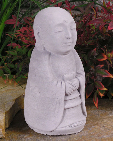 Standing Jizo in Cast Stone