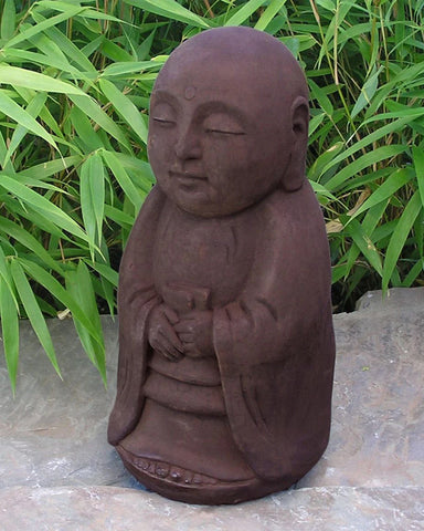 Standing Jizo in Cast Stone