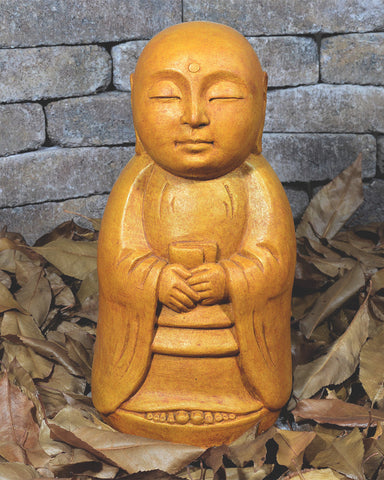 Standing Jizo in Cast Stone