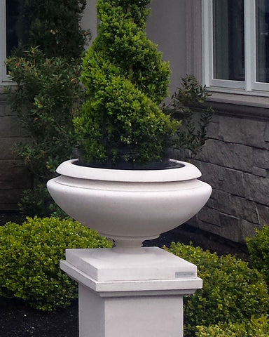 Frank Lloyd Wright Oak Park Residence Planter Vase with shrub