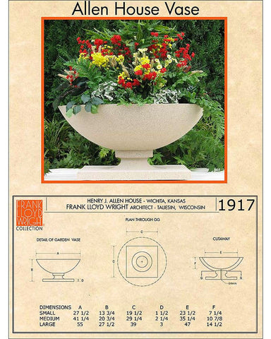 Frank Lloyd Wright Small Allen House Planter Vase