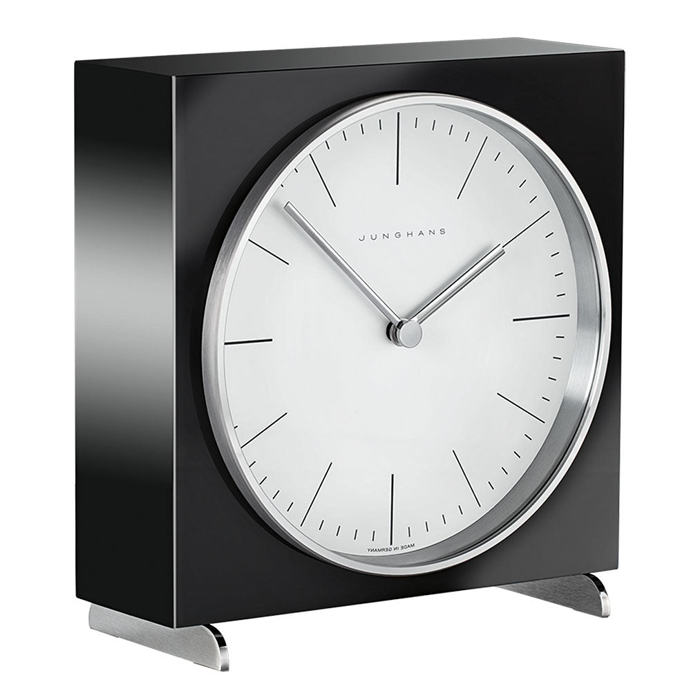 Max Bill Table Clock - Black | Maclin Studio